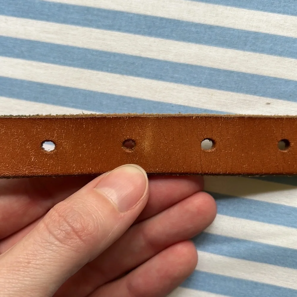 FOSSIL Leather Belt with Multiple Colors and Patterns Brown